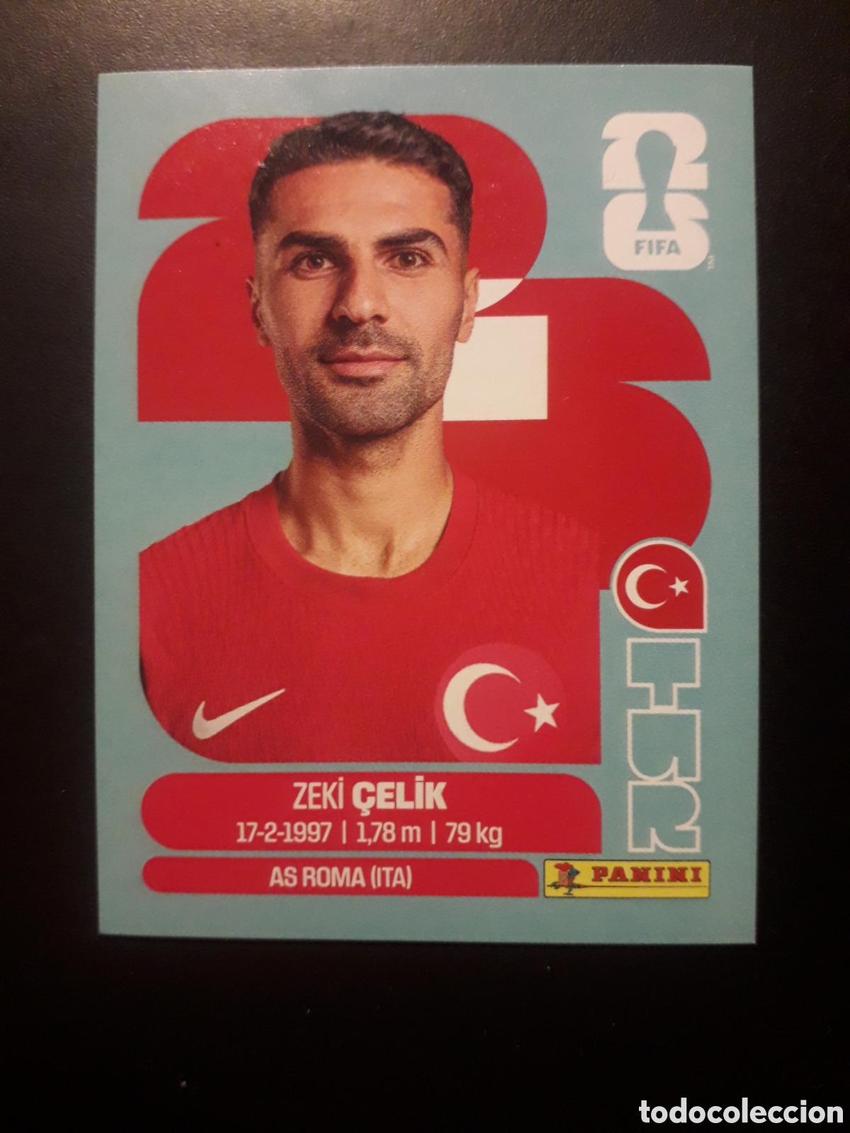 Fu&szlig;ball-Sticker: &Ccedil;ELIK TURQU&Iacute;A TUR 4 MUNDIAL F&Uacute;TBOL 2026 FIFA WORLD CUP PANINI SIN PEGAR PEDIDO M&Iacute;NIMO 3&euro;