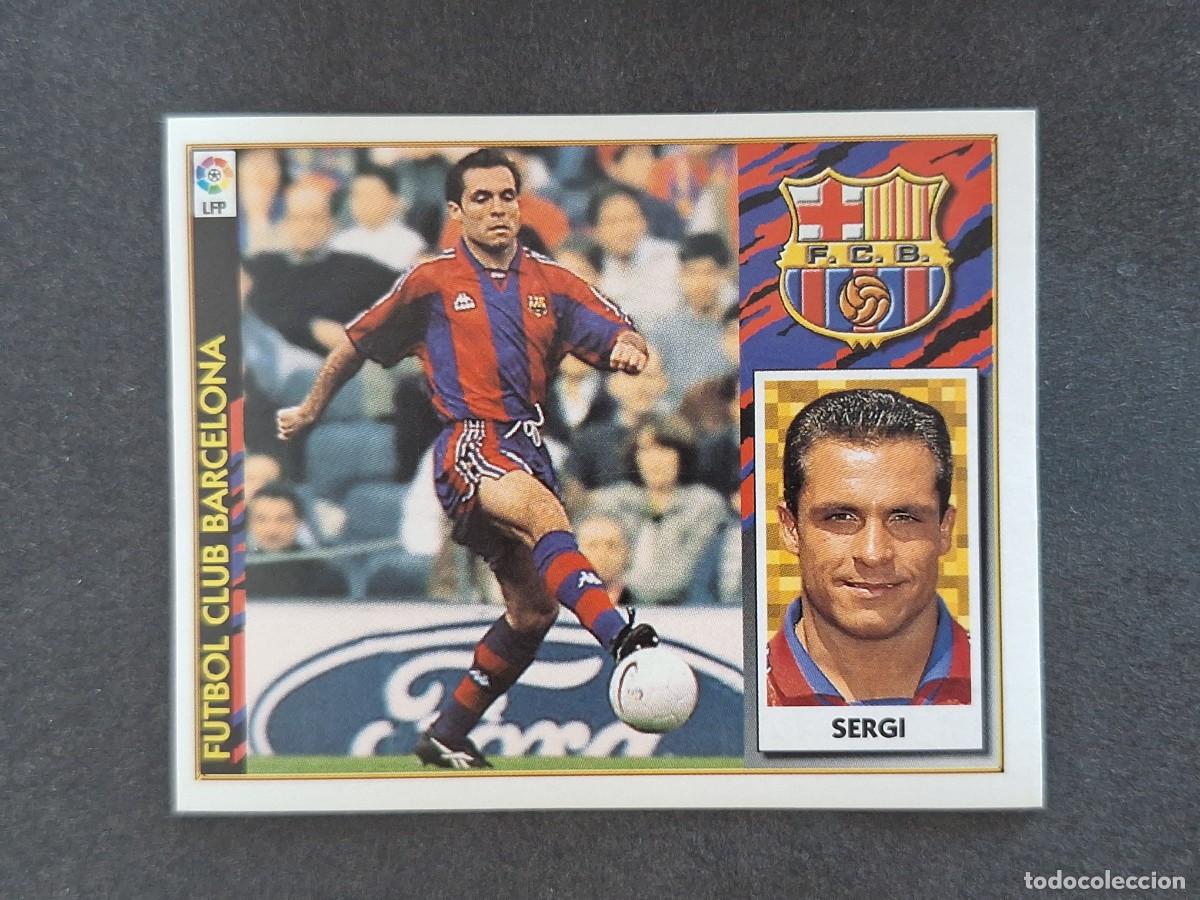 Fu&szlig;ball-Sticker: L4 SERGI F. C. BARCELONA LIGA ESTE 1997 1998 97 98 NUNCA PEGADO SIN PEGAR