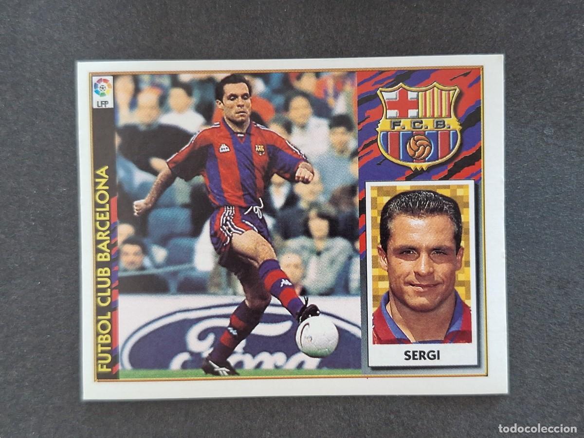 Fu&szlig;ball-Sticker: L4 SERGI F. C. BARCELONA LIGA ESTE 1997 1998 97 98 NUNCA PEGADO SIN PEGAR