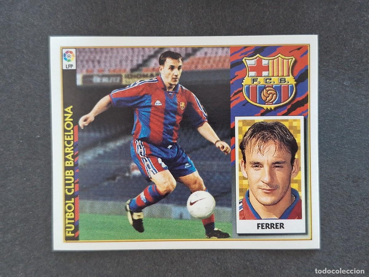 Fu&szlig;ball-Sticker: L4 FERRER F. C. BARCELONA LIGA ESTE 1997 1998 97 98 NUNCA PEGADO SIN PEGAR