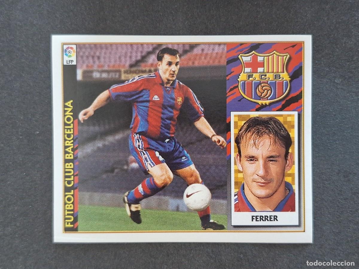 Fu&szlig;ball-Sticker: L4 FERRER F. C. BARCELONA LIGA ESTE 1997 1998 97 98 NUNCA PEGADO SIN PEGAR