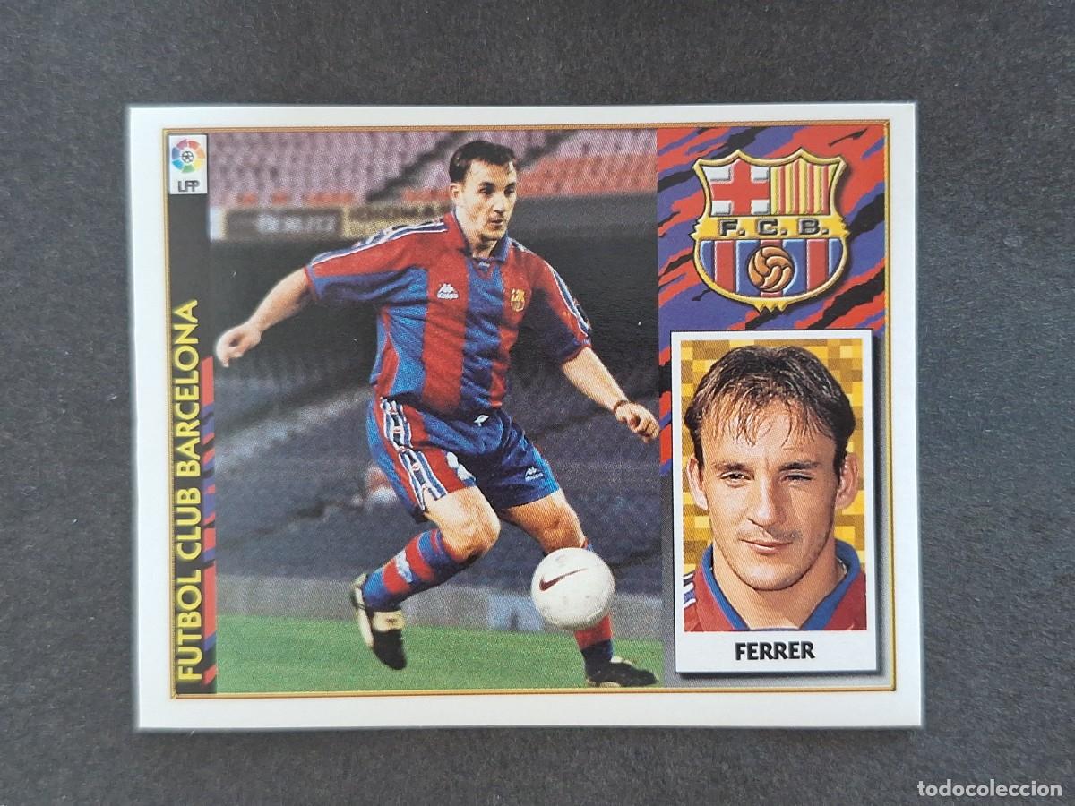 Fu&szlig;ball-Sticker: L4 FERRER F. C. BARCELONA LIGA ESTE 1997 1998 97 98 NUNCA PEGADO SIN PEGAR