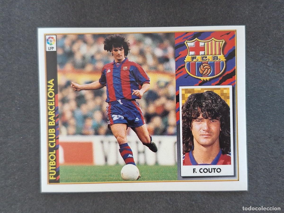 Fu&szlig;ball-Sticker: L4 FERNANDO COUTO F. C. BARCELONA LIGA ESTE 1997 1998 97 98 NUNCA PEGADO SIN PEGAR