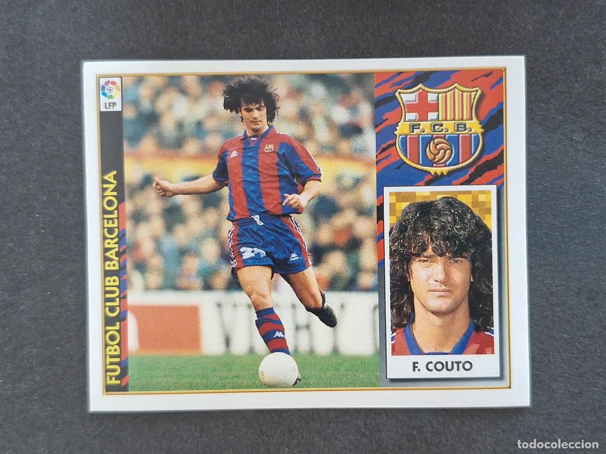 Fu&szlig;ball-Sticker: L4 FERNANDO COUTO F. C. BARCELONA LIGA ESTE 1997 1998 97 98 NUNCA PEGADO SIN PEGAR