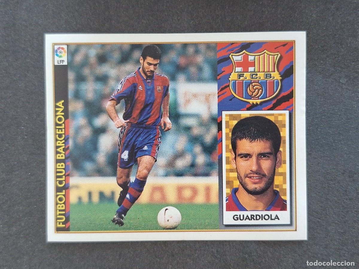 Fu&szlig;ball-Sticker: L4 GUARDIOLA F. C. BARCELONA LIGA ESTE 1997 1998 97 98 NUNCA PEGADO SIN PEGAR