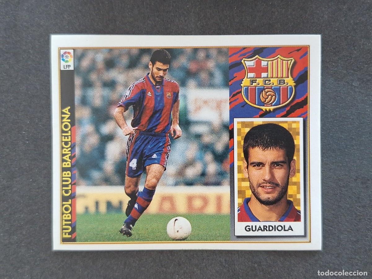 Fu&szlig;ball-Sticker: L4 GUARDIOLA F. C. BARCELONA LIGA ESTE 1997 1998 97 98 NUNCA PEGADO SIN PEGAR
