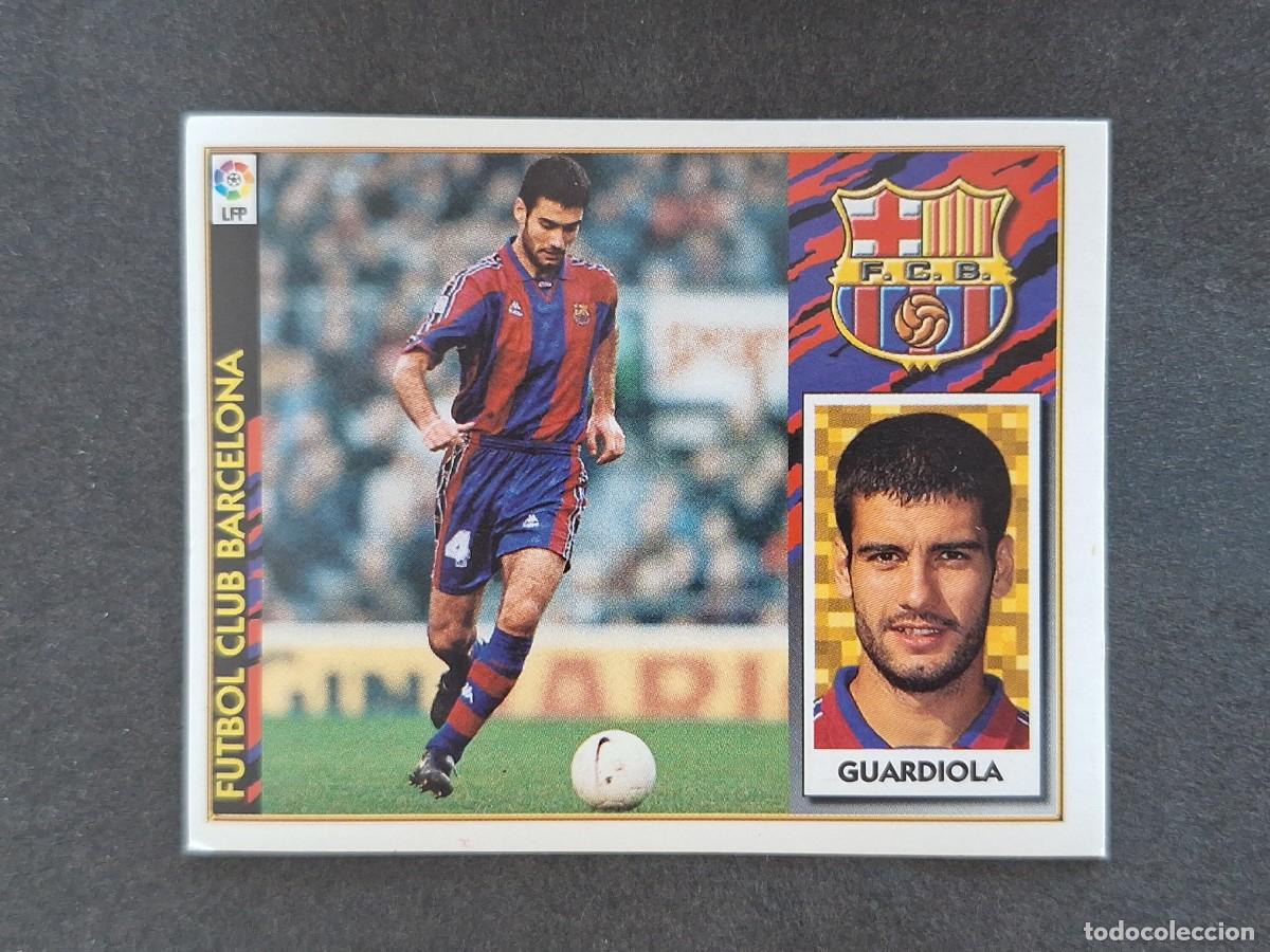 Fu&szlig;ball-Sticker: L4 GUARDIOLA F. C. BARCELONA LIGA ESTE 1997 1998 97 98 NUNCA PEGADO SIN PEGAR