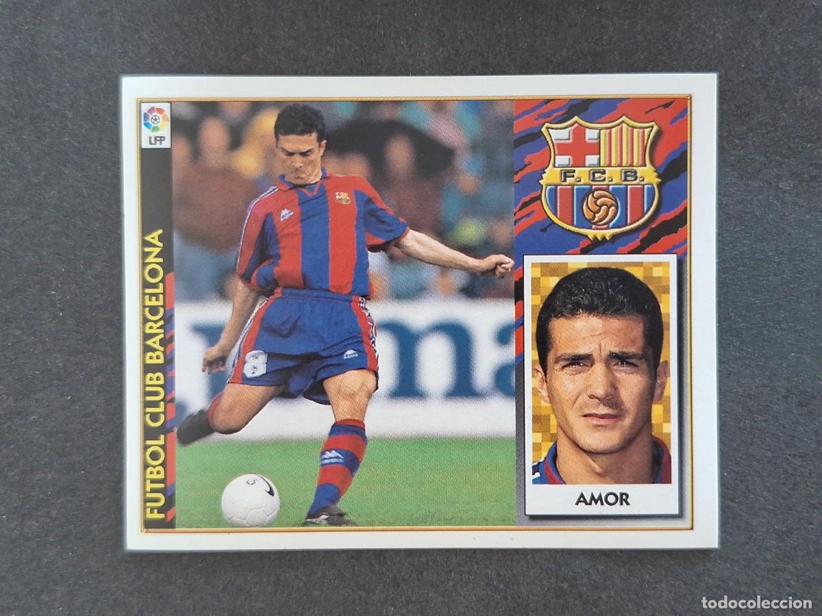 Fu&szlig;ball-Sticker: L4 AMOR F. C. BARCELONA LIGA ESTE 1997 1998 97 98 NUNCA PEGADO SIN PEGAR
