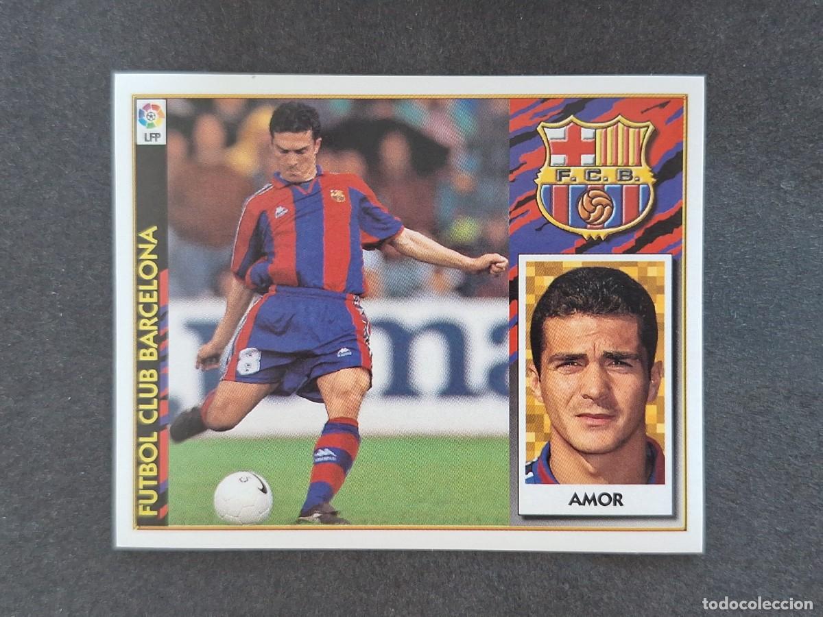 Fu&szlig;ball-Sticker: L4 AMOR F. C. BARCELONA LIGA ESTE 1997 1998 97 98 NUNCA PEGADO SIN PEGAR