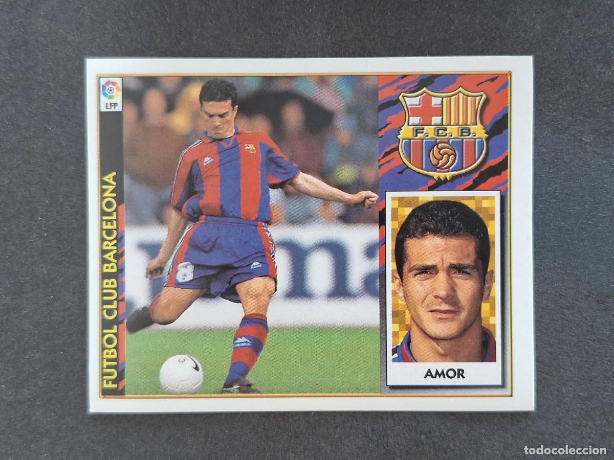 Fu&szlig;ball-Sticker: L4 AMOR F. C. BARCELONA LIGA ESTE 1997 1998 97 98 NUNCA PEGADO SIN PEGAR