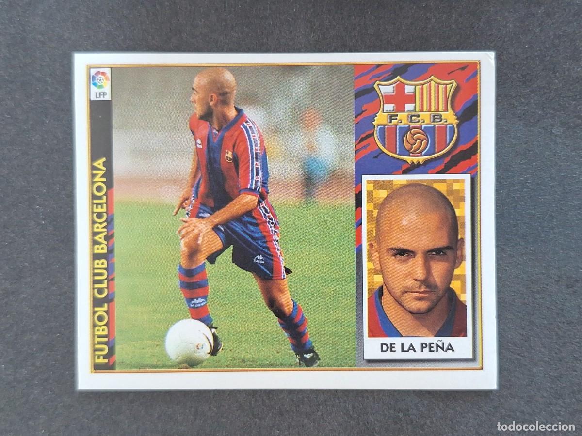 Figurine di Calcio: L4 DE LA PE&Ntilde;A F. C. BARCELONA LIGA ESTE 1997 1998 97 98 NUNCA PEGADO SIN PEGAR