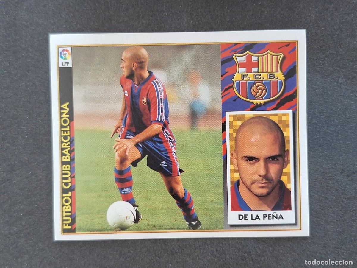Football Stickers: L4 DE LA PE&Ntilde;A F. C. BARCELONA LIGA ESTE 1997 1998 97 98 NUNCA PEGADO SIN PEGAR