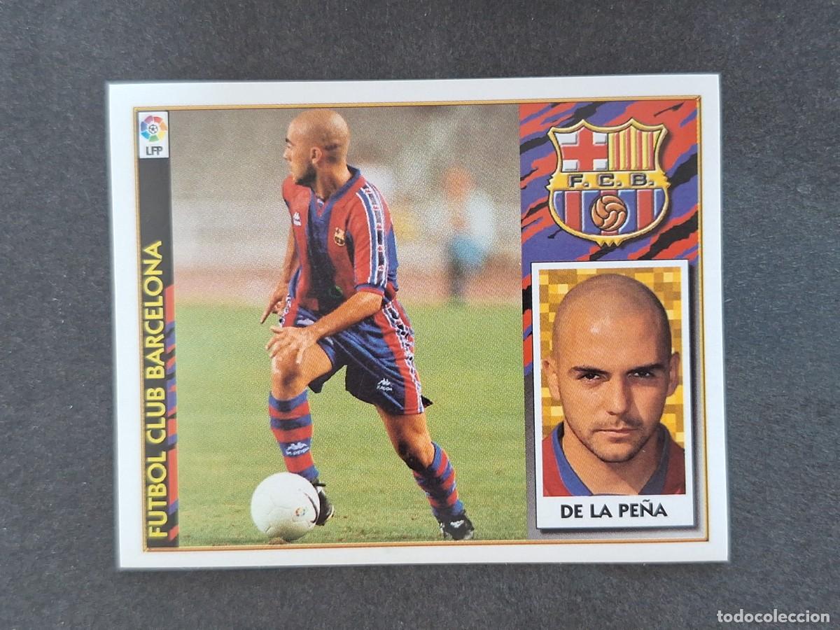 Football Stickers: L4 DE LA PE&Ntilde;A F. C. BARCELONA LIGA ESTE 1997 1998 97 98 NUNCA PEGADO SIN PEGAR