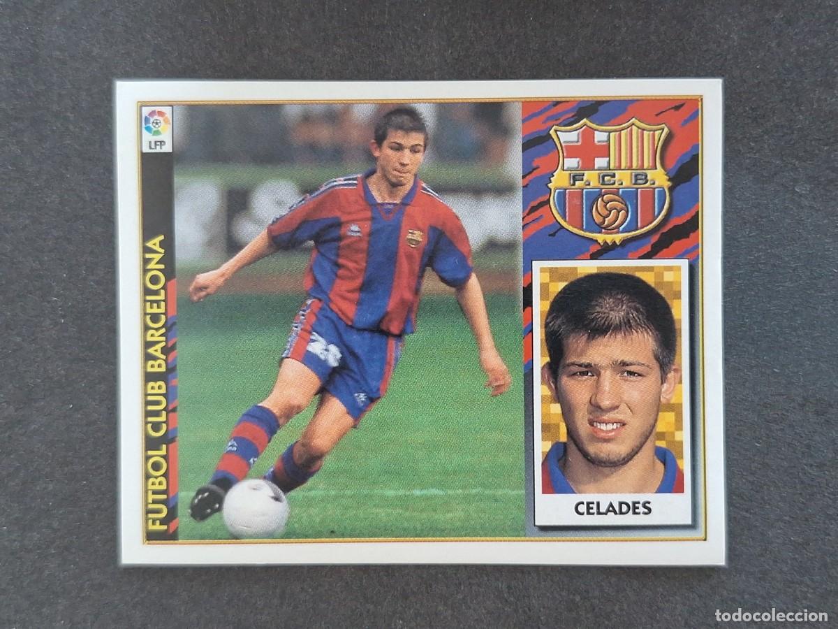 Football Stickers: L4 CELADES F. C. BARCELONA LIGA ESTE 1997 1998 97 98 NUNCA PEGADO SIN PEGAR