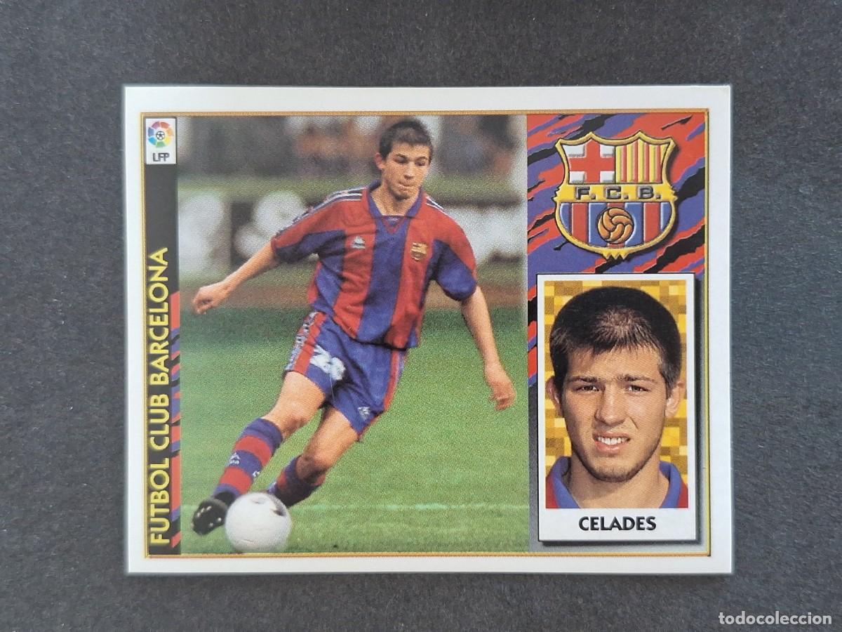 Football Stickers: L4 CELADES F. C. BARCELONA LIGA ESTE 1997 1998 97 98 NUNCA PEGADO SIN PEGAR