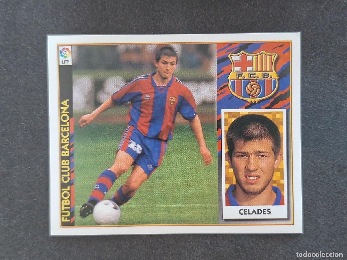 Football Stickers: L4 CELADES F. C. BARCELONA LIGA ESTE 1997 1998 97 98 NUNCA PEGADO SIN PEGAR