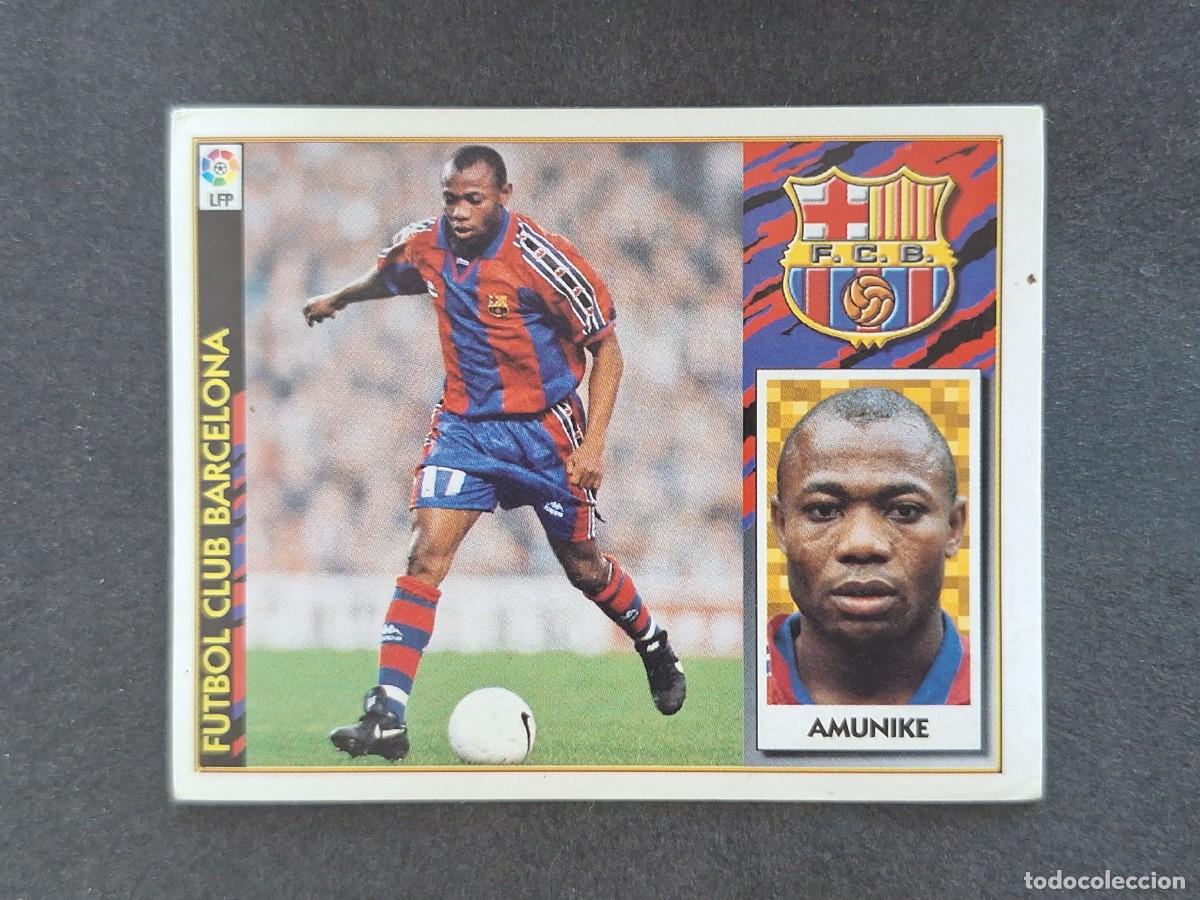 Cromos de Futebol: L4 AMUNIKE F. C. BARCELONA LIGA ESTE 1997 1998 97 98 NUNCA PEGADO SIN PEGAR