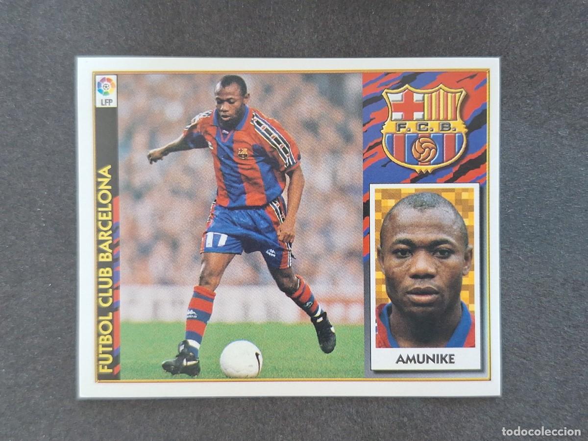 Cromos de Futebol: L4 AMUNIKE F. C. BARCELONA LIGA ESTE 1997 1998 97 98 NUNCA PEGADO SIN PEGAR