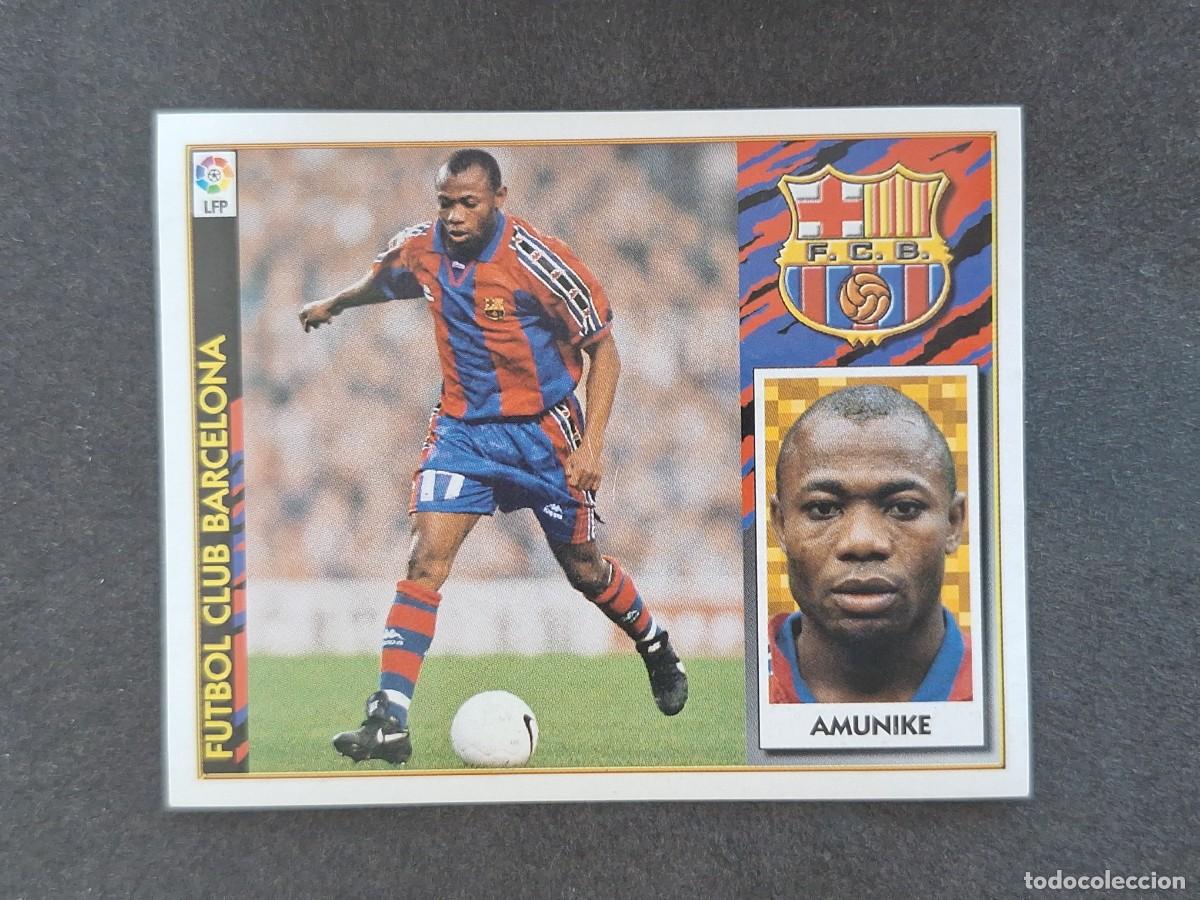 Cromos de Futebol: L4 AMUNIKE F. C. BARCELONA LIGA ESTE 1997 1998 97 98 NUNCA PEGADO SIN PEGAR