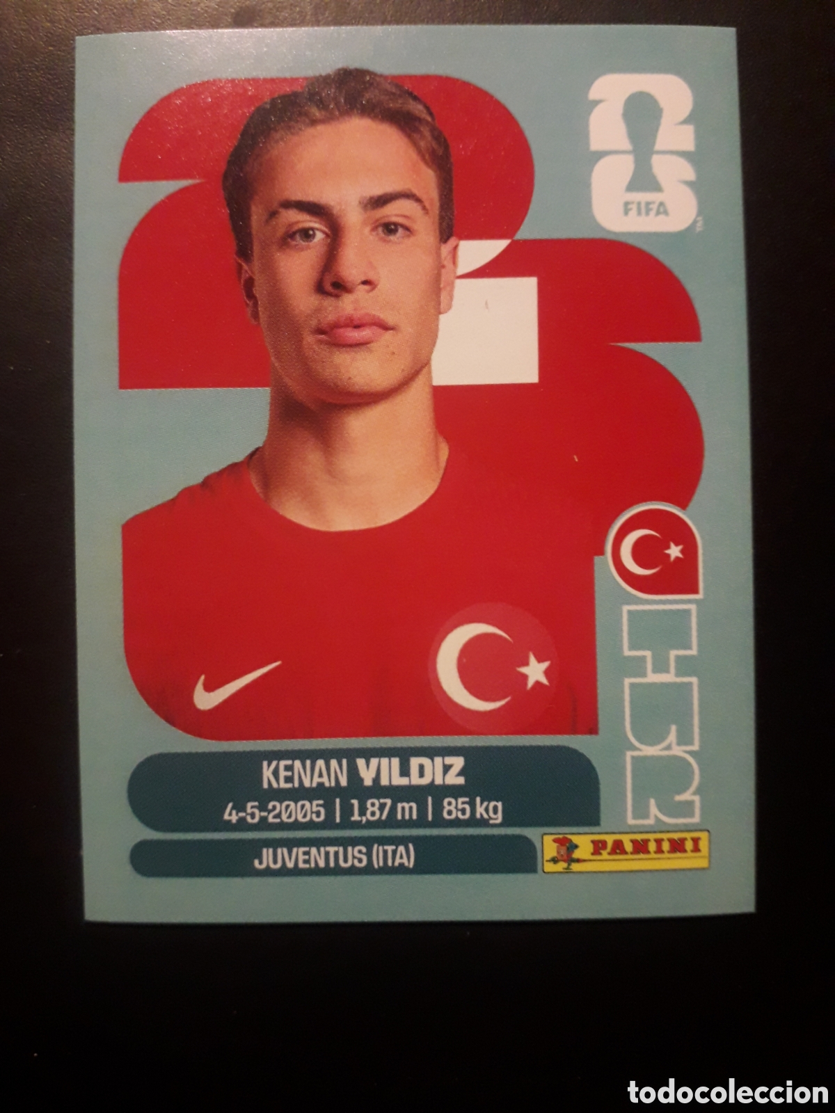 Cromos de Futebol: VILDIZ TURQU&Iacute;A TUR 20 MUNDIAL F&Uacute;TBOL 2026 FIFA WORLD CUP PANINI SIN PEGAR PEDIDO M&Iacute;NIMO 3&euro;