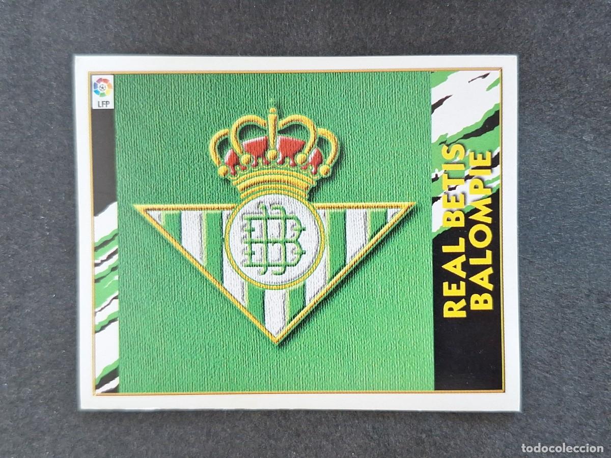Cromos de Futebol: L4 ESCUDO REAL BETIS BALOMPIE LIGA ESTE 1997 1998 97 98 NUNCA PEGADO SIN PEGAR