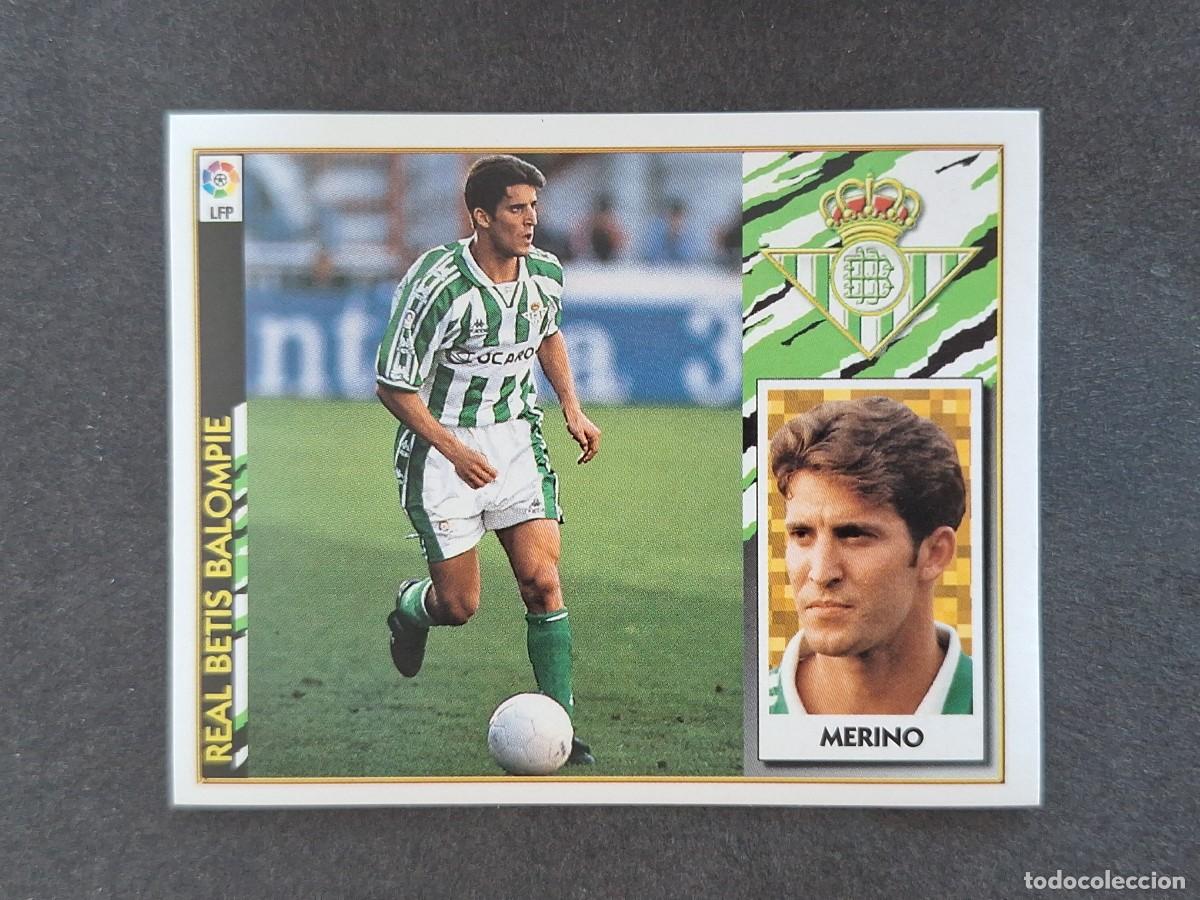Fu&szlig;ball-Sticker: L4 MERINO REAL BETIS BALOMPIE LIGA ESTE 1997 1998 97 98 NUNCA PEGADO SIN PEGAR
