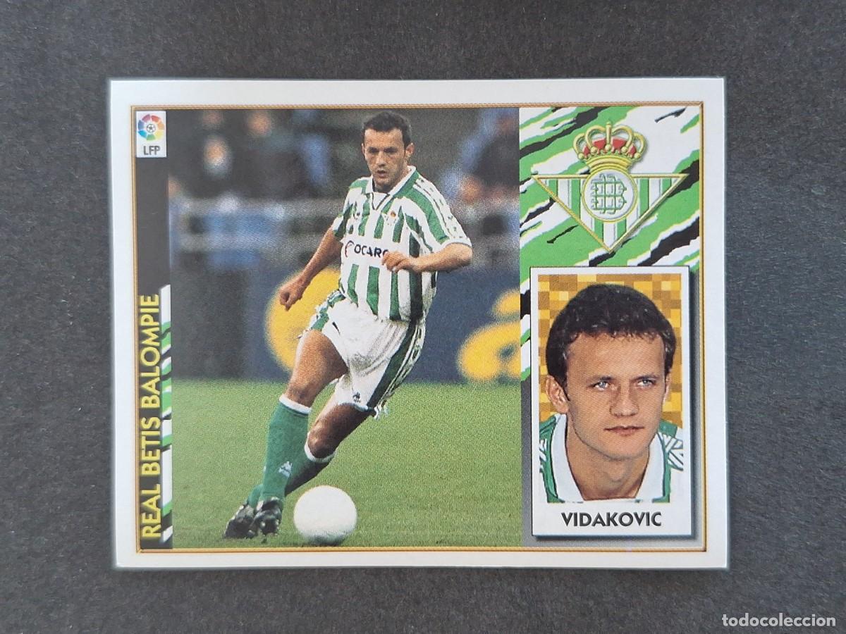 Fu&szlig;ball-Sticker: L4 VIDAKOVIC REAL BETIS BALOMPIE LIGA ESTE 1997 1998 97 98 NUNCA PEGADO SIN PEGAR
