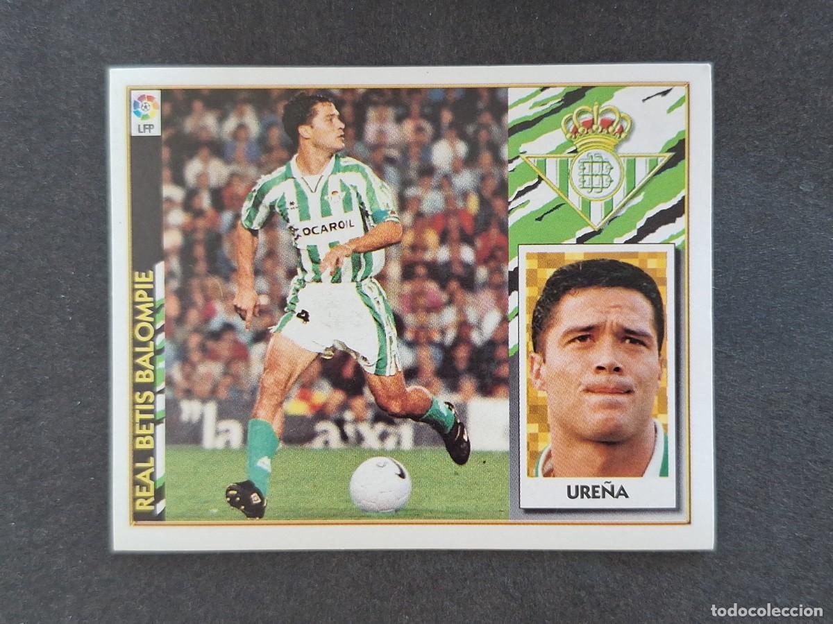 Fu&szlig;ball-Sticker: L4 URE&Ntilde;A REAL BETIS BALOMPIE LIGA ESTE 1997 1998 97 98 NUNCA PEGADO SIN PEGAR