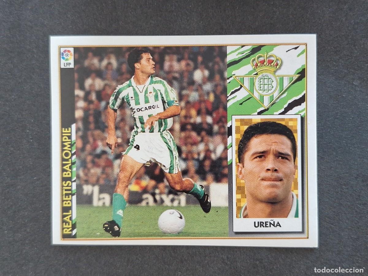 Fu&szlig;ball-Sticker: L4 URE&Ntilde;A REAL BETIS BALOMPIE LIGA ESTE 1997 1998 97 98 NUNCA PEGADO SIN PEGAR