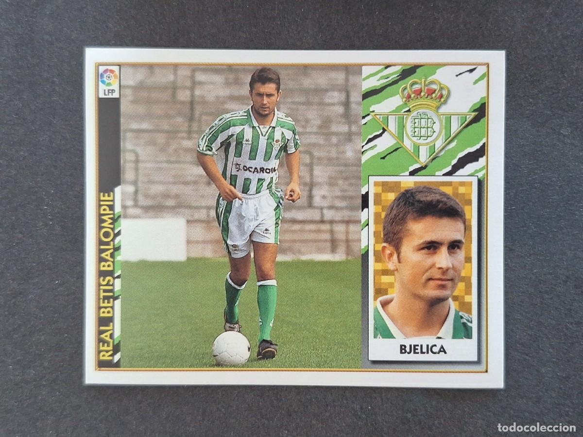 Fu&szlig;ball-Sticker: L4 BJELICA REAL BETIS BALOMPIE LIGA ESTE 1997 1998 97 98 NUNCA PEGADO SIN PEGAR