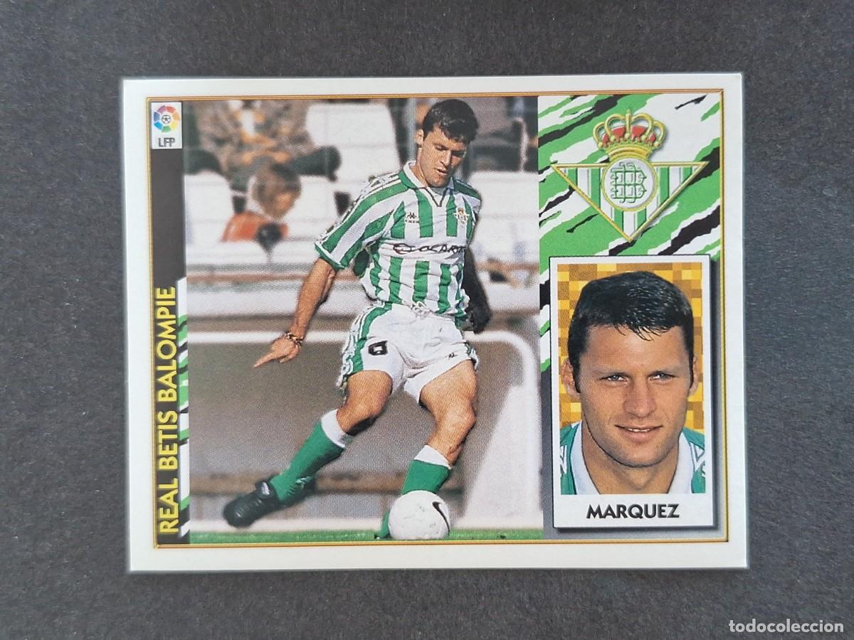 Fu&szlig;ball-Sticker: L4 MARQUEZ REAL BETIS BALOMPIE LIGA ESTE 1997 1998 97 98 NUNCA PEGADO SIN PEGAR
