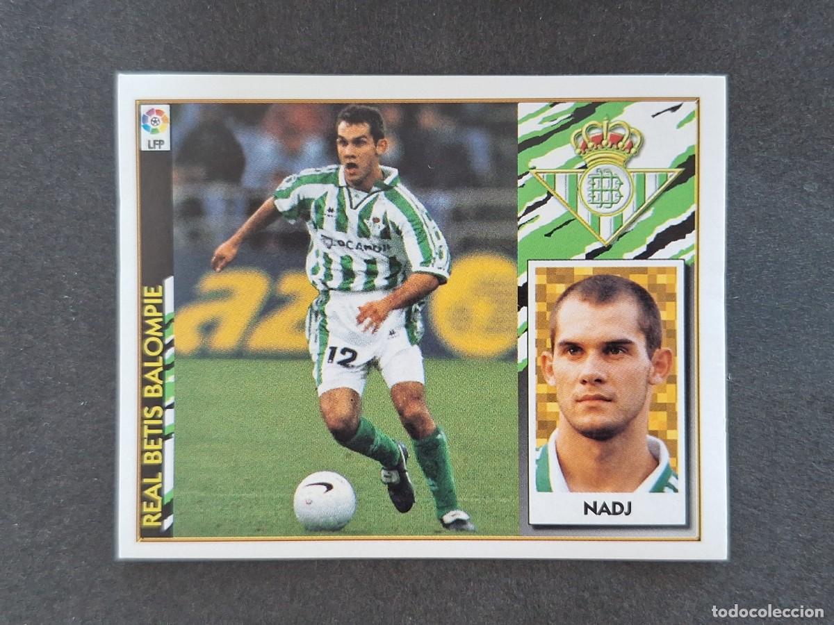Fu&szlig;ball-Sticker: L4 NADJ REAL BETIS BALOMPIE LIGA ESTE 1997 1998 97 98 NUNCA PEGADO SIN PEGAR