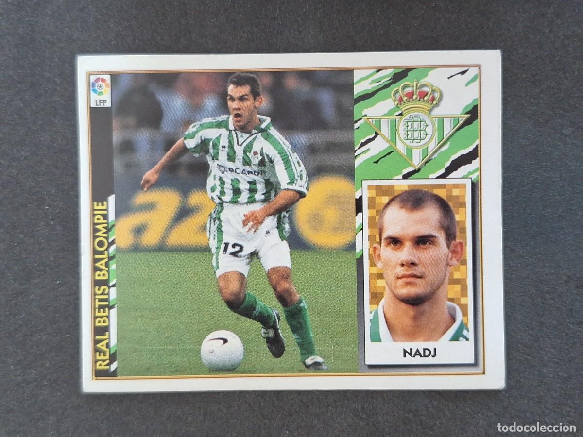 Fu&szlig;ball-Sticker: L4 NADJ REAL BETIS BALOMPIE LIGA ESTE 1997 1998 97 98 NUNCA PEGADO SIN PEGAR