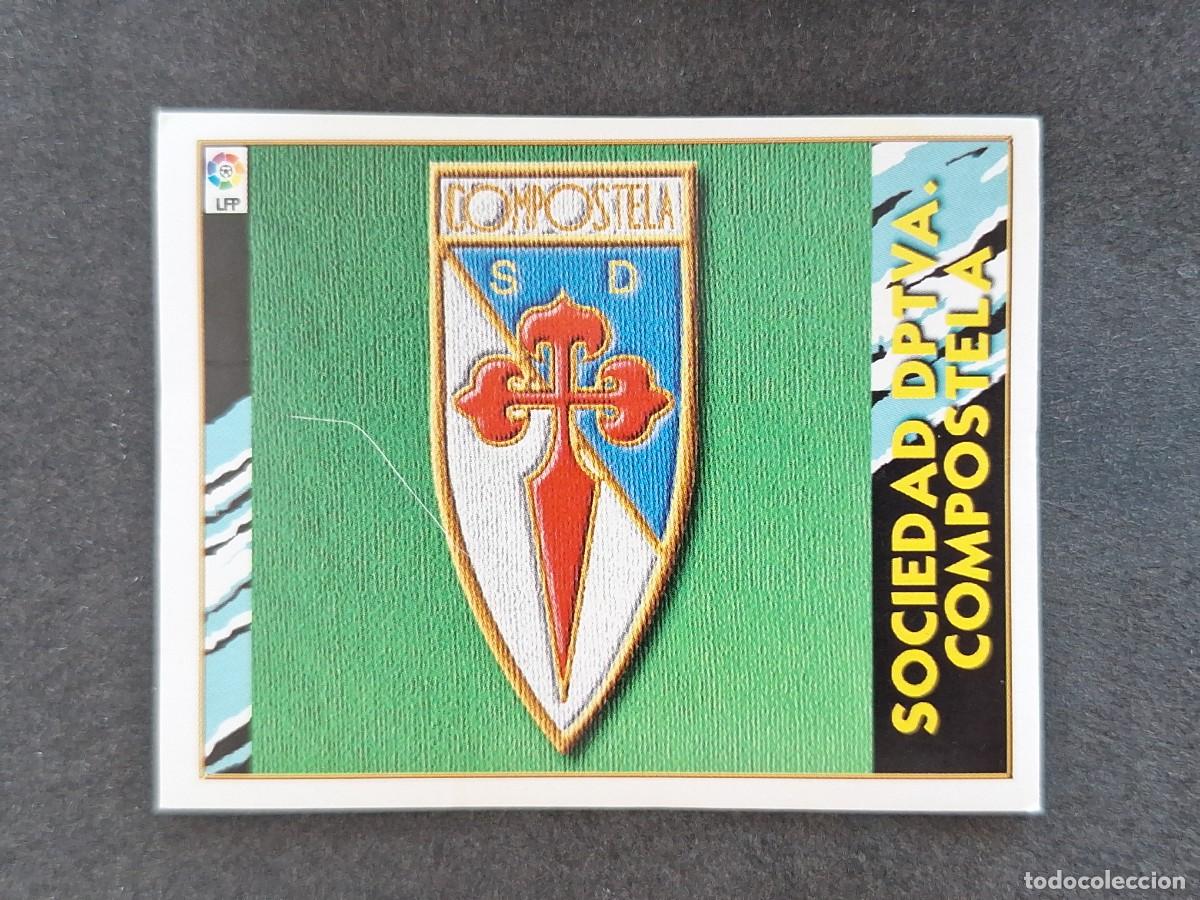 Cartes &agrave; collectionner de Football: L4 ESCUDO S. D. COMPOSTELA LIGA ESTE 1997 1998 97 98 NUNCA PEGADO SIN PEGAR