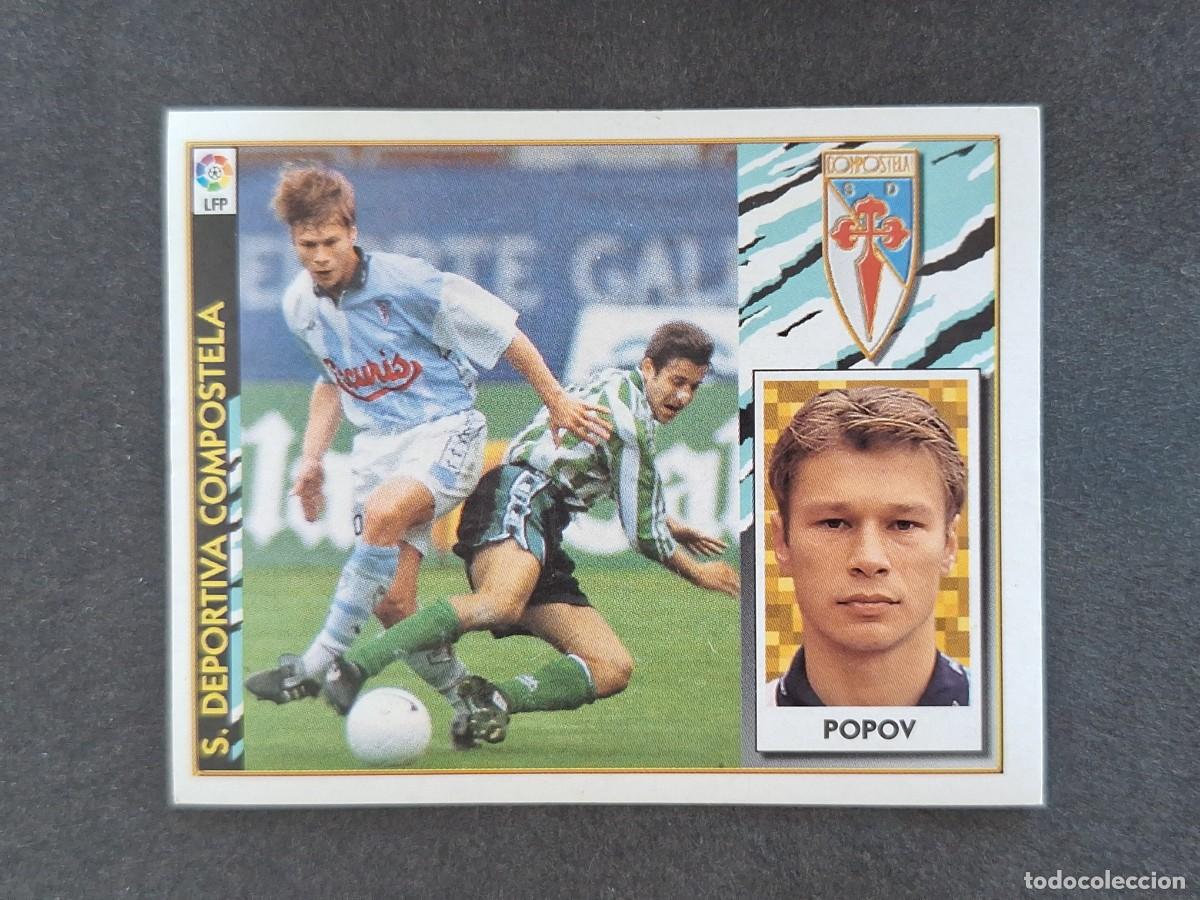 Football Stickers: L4 POPOV S. D. COMPOSTELA LIGA ESTE 1997 1998 97 98 NUNCA PEGADO SIN PEGAR