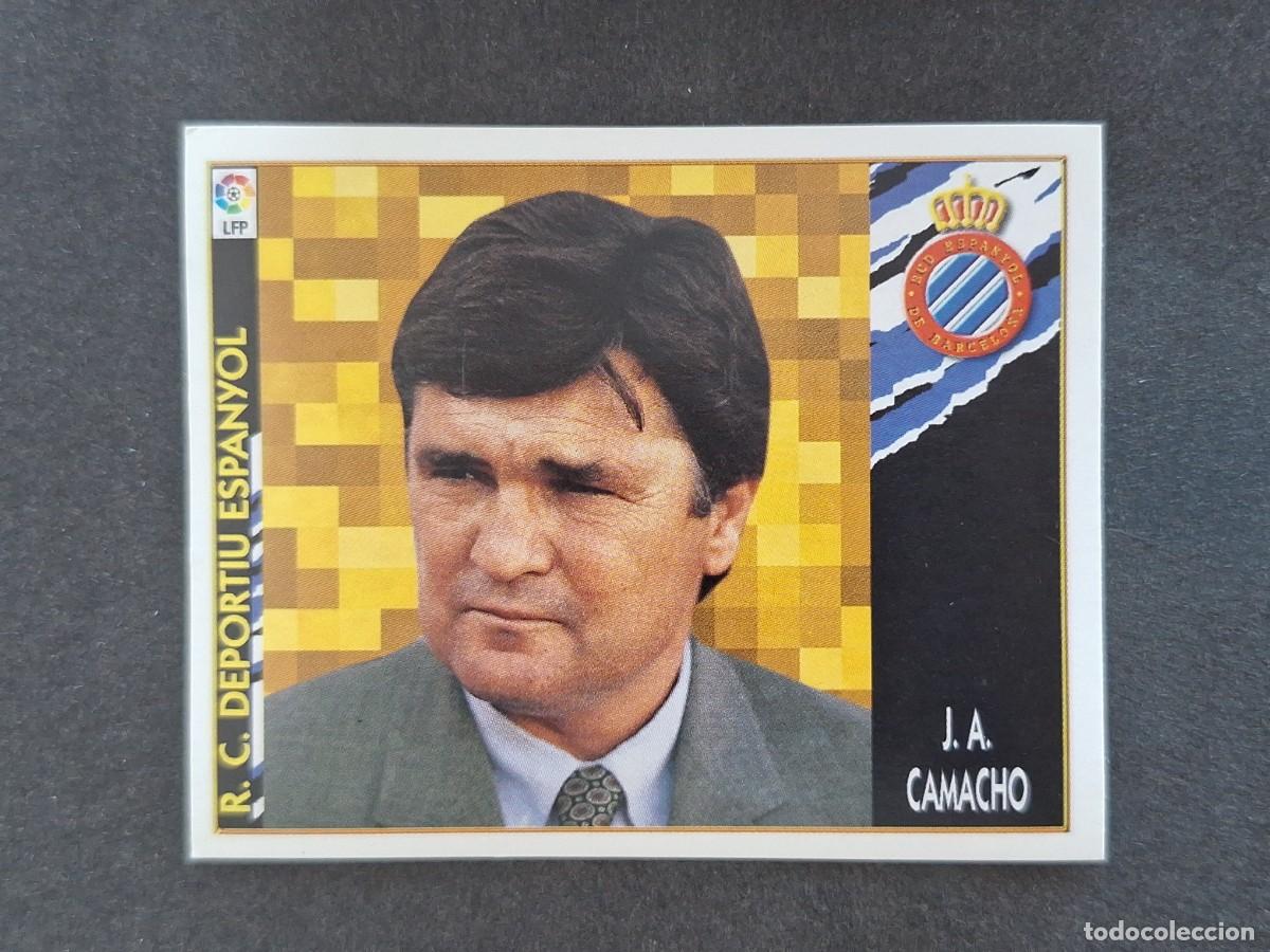 Football Stickers: L4 J. A. CAMACHO ENTRENADOR R. C. D. ESPA&Ntilde;OL LIGA ESTE 1997 1998 97 98 NUNCA PEGADO SIN PEGAR