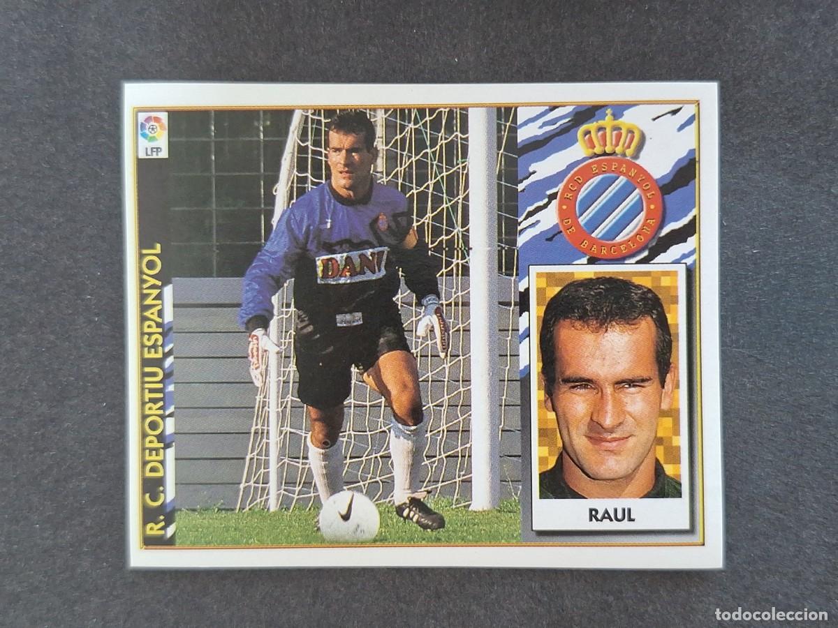 Football Stickers: L4 RAUL R. C. D. ESPA&Ntilde;OL LIGA ESTE 1997 1998 97 98 NUNCA PEGADO SIN PEGAR