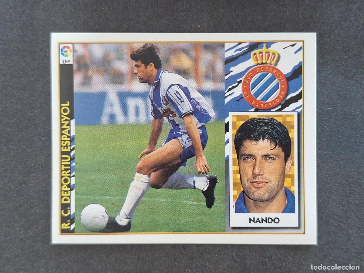 Football Stickers: L4 NANDO R. C. D. ESPA&Ntilde;OL LIGA ESTE 1997 1998 97 98 NUNCA PEGADO SIN PEGAR