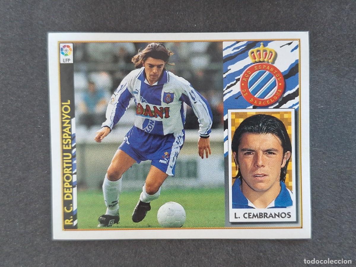 Football Stickers: L4 LUIS CEMBRANOS R. C. D. ESPA&Ntilde;OL LIGA ESTE 1997 1998 97 98 NUNCA PEGADO SIN PEGAR