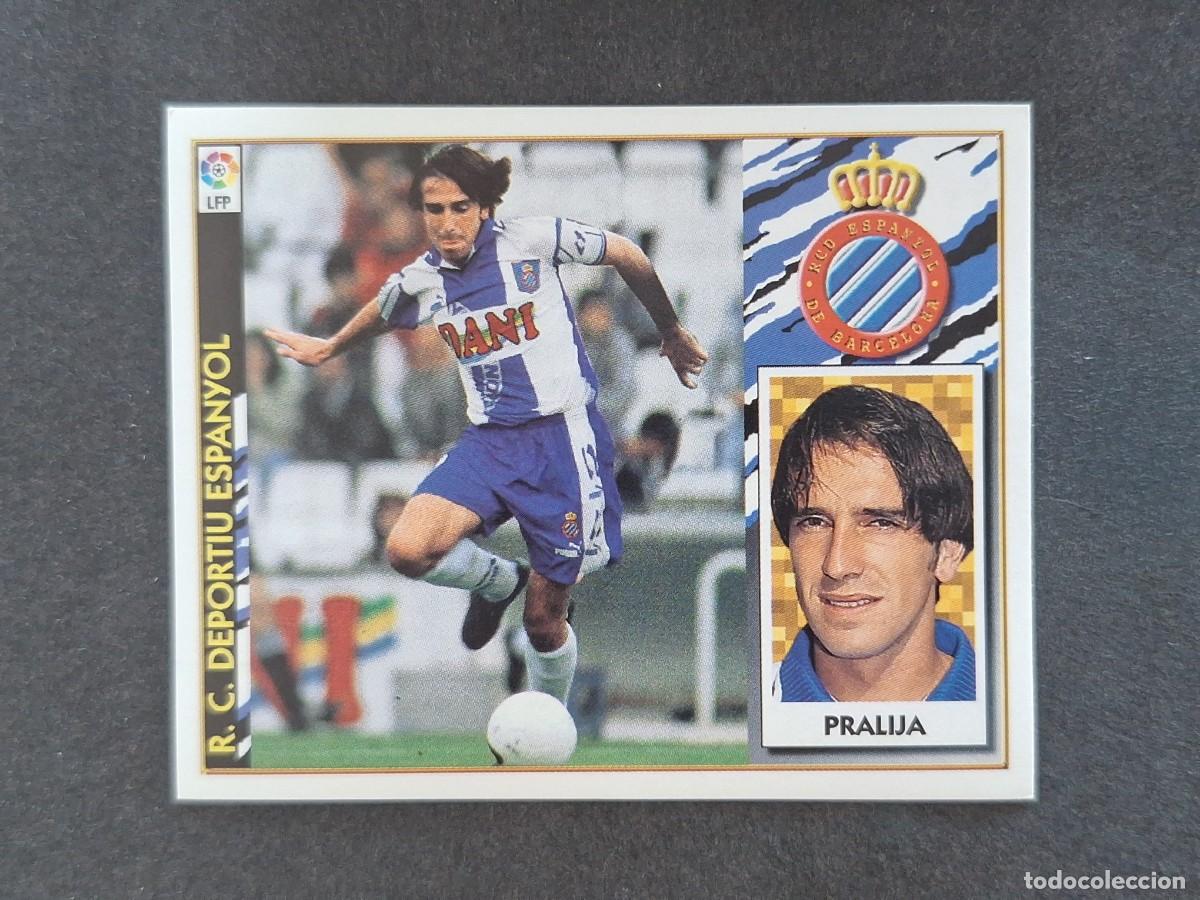 Football Stickers: L4 PRALIJA R. C. D. ESPA&Ntilde;OL LIGA ESTE 1997 1998 97 98 NUNCA PEGADO SIN PEGAR