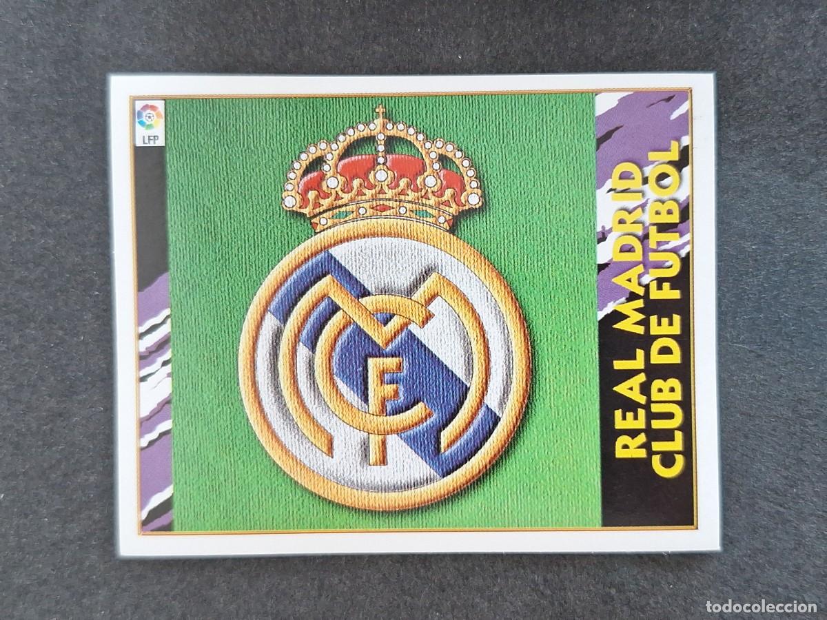 Football Stickers: L4 ESCUDO REAL MADRID LIGA ESTE 1997 1998 97 98 NUNCA PEGADO SIN PEGAR