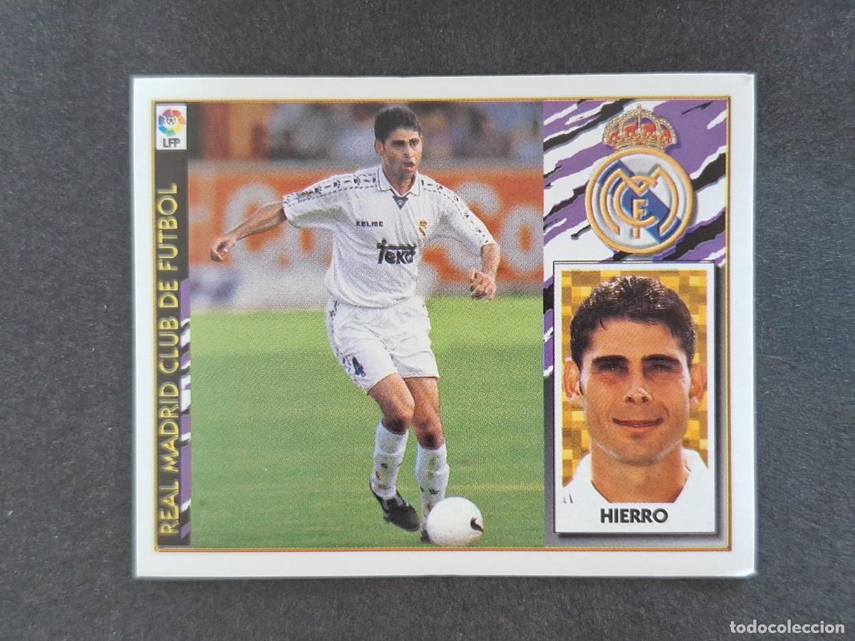 Figurine di Calcio: L4 HIERRO REAL MADRID LIGA ESTE 1997 1998 97 98 NUNCA PEGADO SIN PEGAR