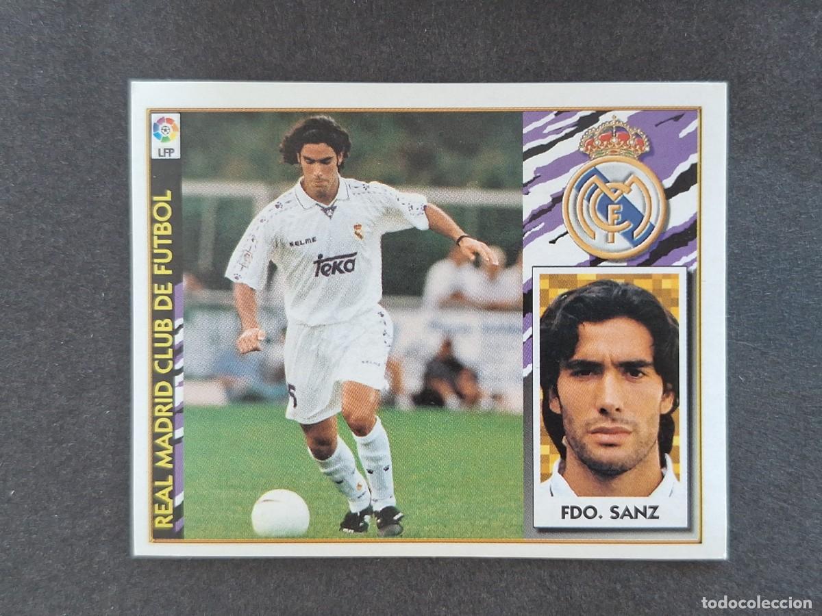 Figurine di Calcio: L4 FERNANDO SANZ REAL MADRID LIGA ESTE 1997 1998 97 98 NUNCA PEGADO SIN PEGAR