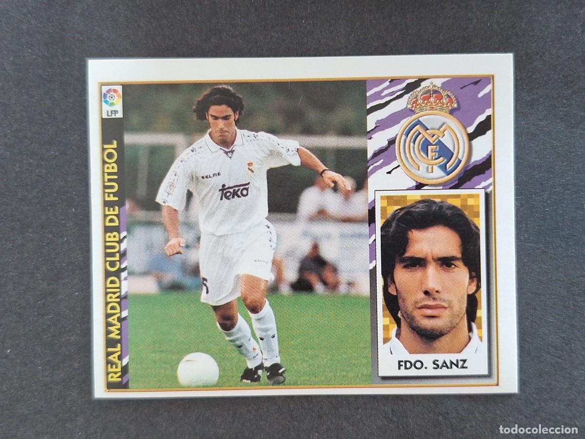 Figurine di Calcio: L4 FERNANDO SANZ REAL MADRID LIGA ESTE 1997 1998 97 98 NUNCA PEGADO SIN PEGAR