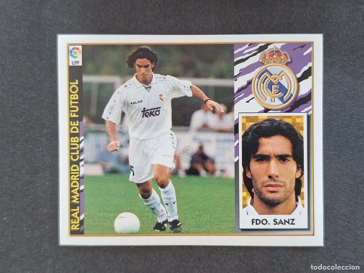 Figurine di Calcio: L4 FERNANDO SANZ REAL MADRID LIGA ESTE 1997 1998 97 98 NUNCA PEGADO SIN PEGAR
