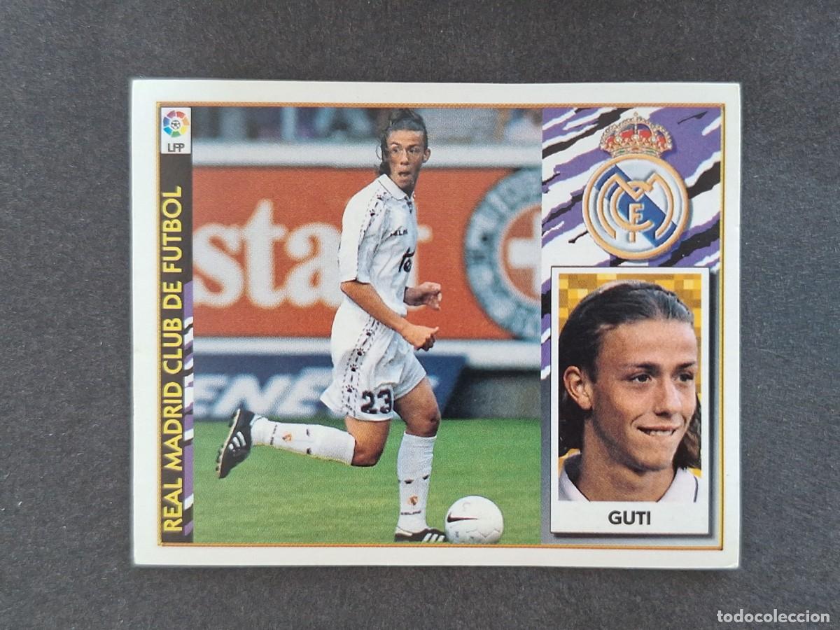 Figurine di Calcio: L4 GUTI REAL MADRID LIGA ESTE 1997 1998 97 98 NUNCA PEGADO SIN PEGAR