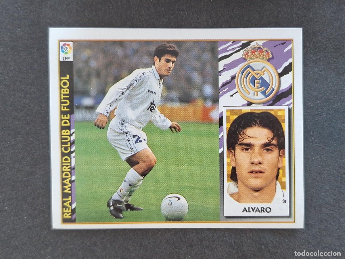Fu&szlig;ball-Sticker: L4 ALVARO REAL MADRID LIGA ESTE 1997 1998 97 98 NUNCA PEGADO SIN PEGAR