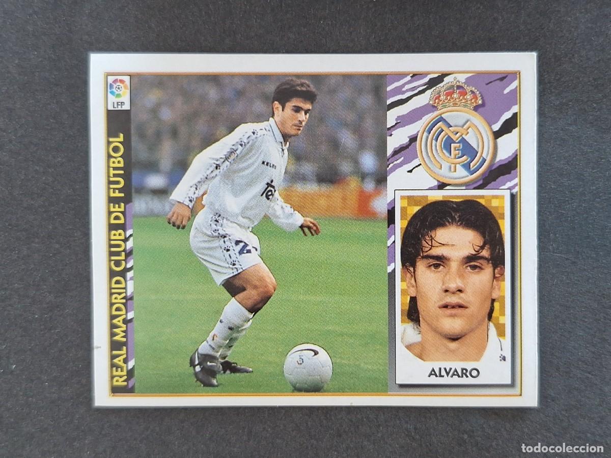 Fu&szlig;ball-Sticker: L4 ALVARO REAL MADRID LIGA ESTE 1997 1998 97 98 NUNCA PEGADO SIN PEGAR