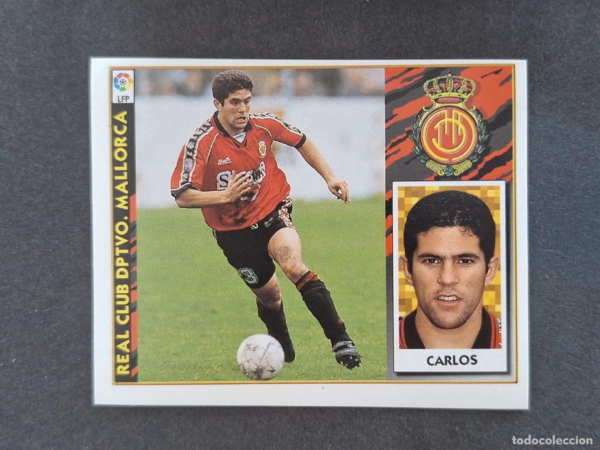 Fu&szlig;ball-Sticker: L4 CARLOS R. C. D. MALLORCA LIGA ESTE 1997 1998 97 98 NUNCA PEGADO SIN PEGAR