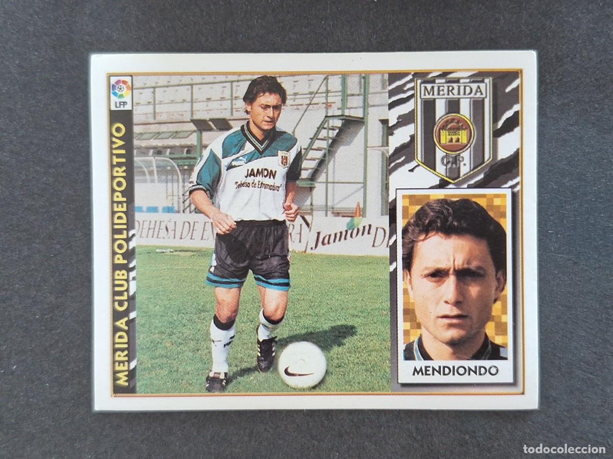 Fu&szlig;ball-Sticker: L4 MENDIONDO MERIDA C. P. LIGA ESTE 1997 1998 97 98 NUNCA PEGADO SIN PEGAR